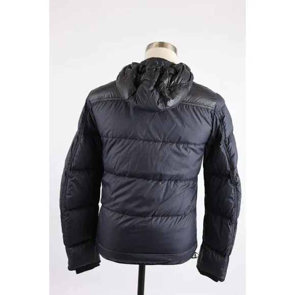 MINT Balenciaga Light Down Jacket w/ Hood Navy SZ 48/38/Medium